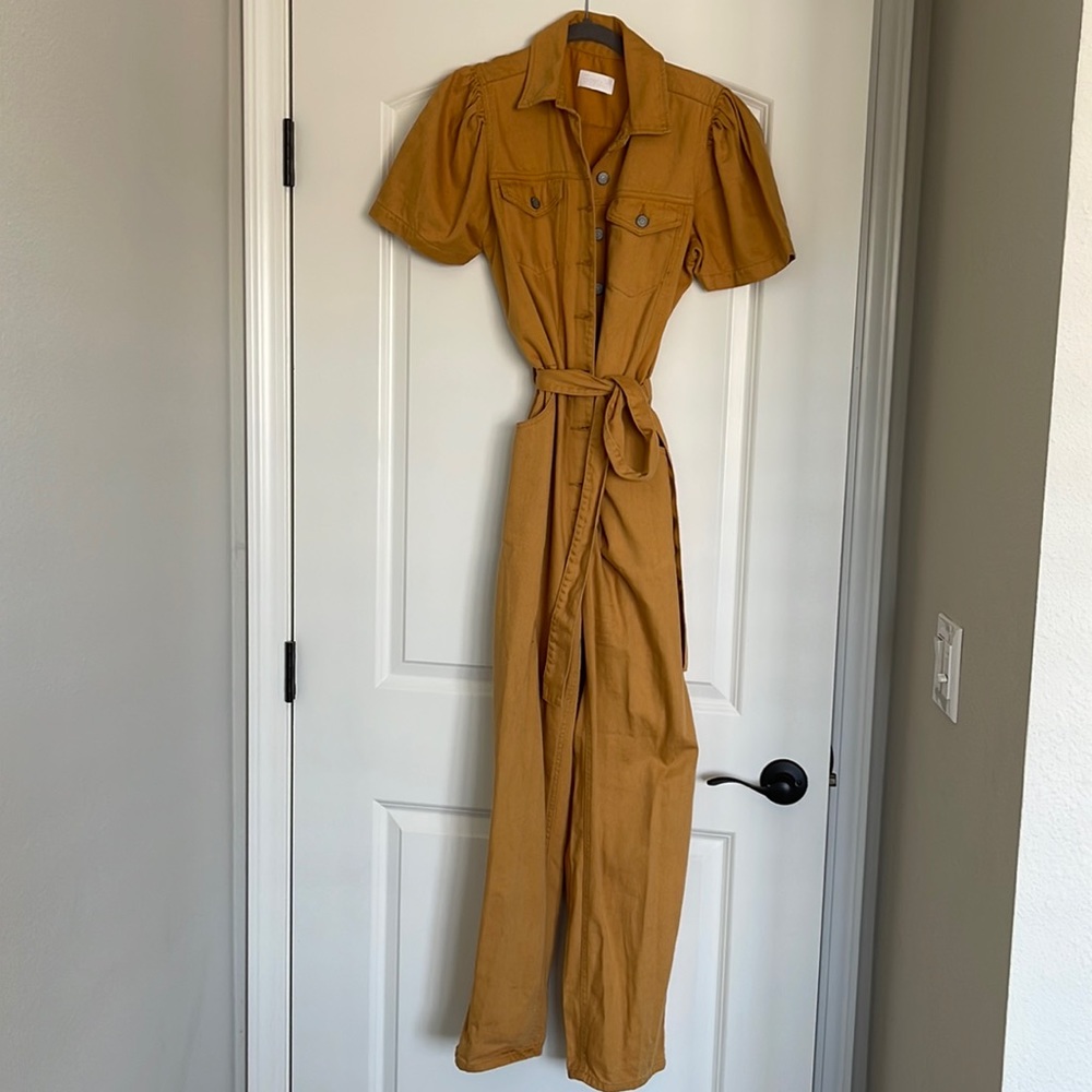 Boyish Mustard Utility Jumpsuit